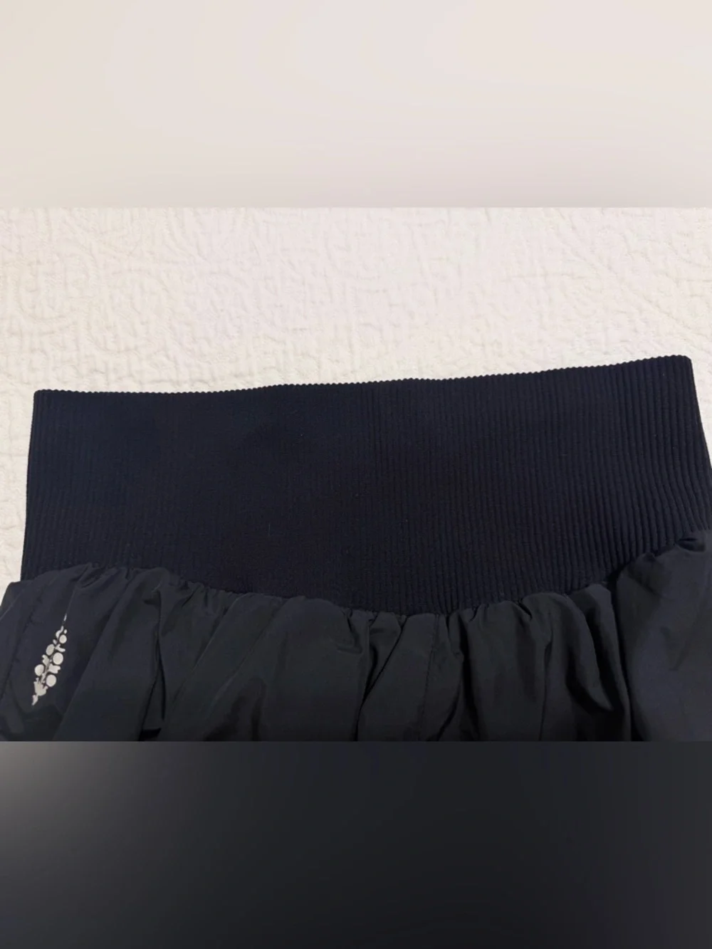 Free People Black Layered Athletic Shorts with Wide Rib Waistband - Picture 5 of 7